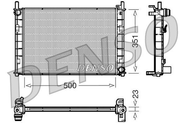 Denso DRM10045 Su Radiator Fiesta / Fusion / Mazda 1.4 / 1.6 Zetec 02 — Radiators & Fans