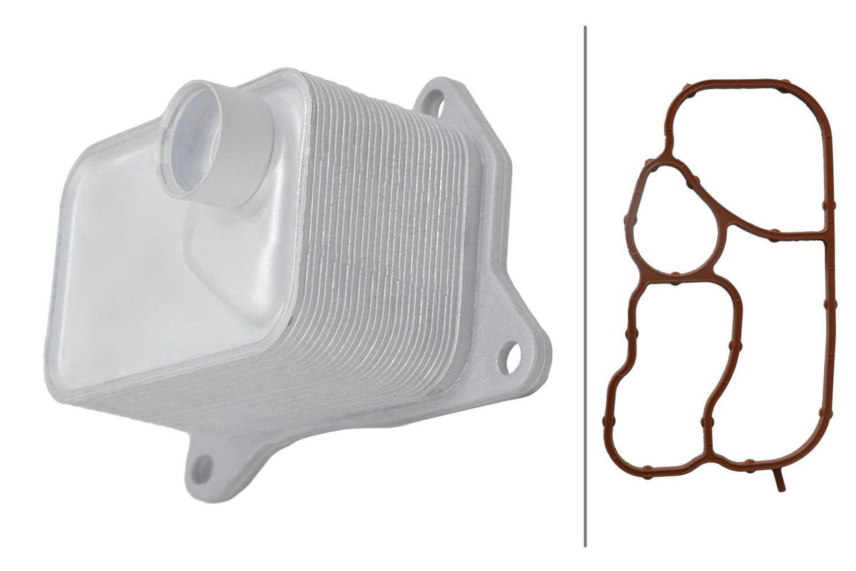Hella 8MO366360-581 Oil Cooler Octavia Superb Golf VII Passat A3 A4 A5 A6 A7 Leon 1.8 2.0 TSI Cjsb Cnta Djja Dnu — Oil System