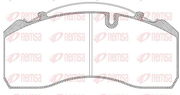REMSA JCA814.00 Brake Pad — Brake Pads
