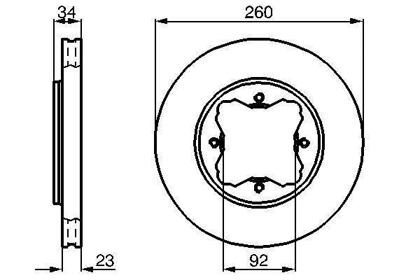 BOSCH Brake Disks for Honda Accord 90-98 & Civic 95-01 - 2 Pack — Brake Rotors & Drums