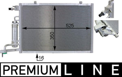 Mahle AC7000P A/C Condenser Fiesta / B-Max Bm 13 — Condensers & Evaporators