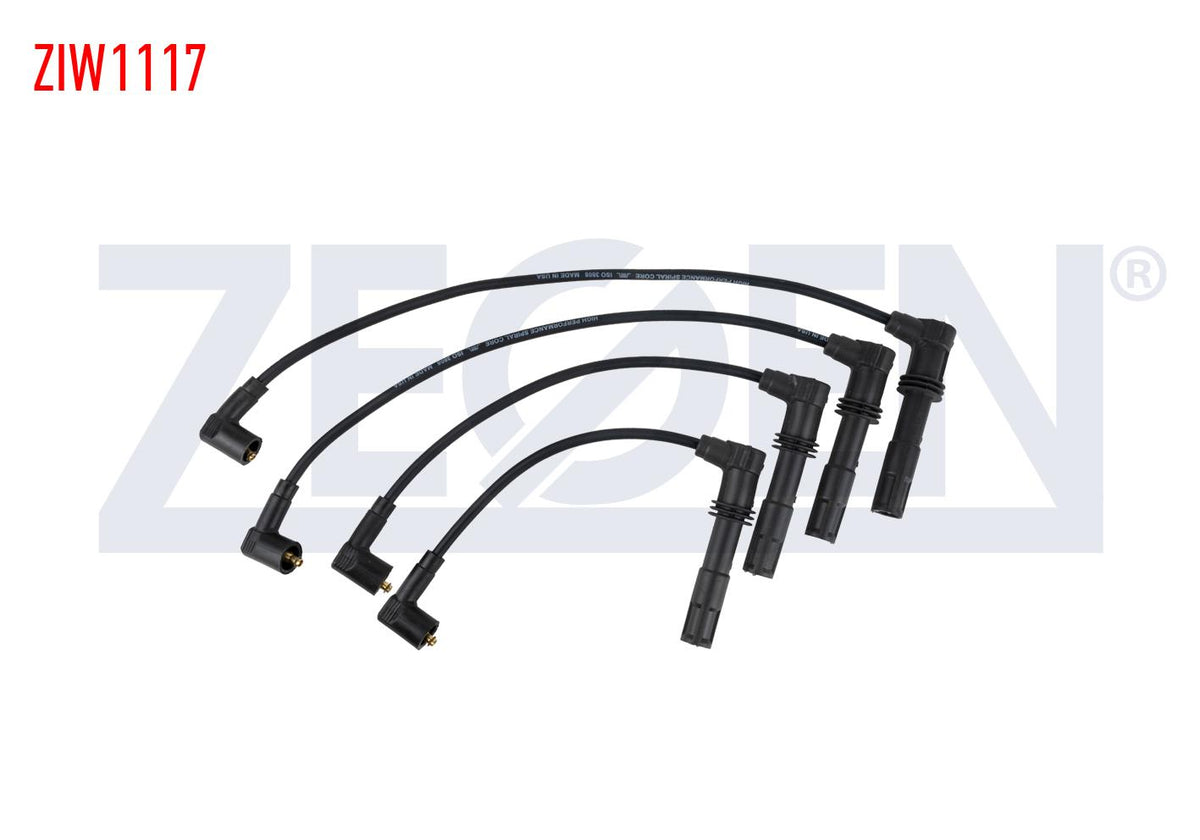 Zegen ZIW1117 Spark Plug Wire Set Volkswagen Bora (1J2) 1.4i 16V (Axp-Akq) 1998-2005 / Golf IV (1J1) 1.4i 16V — Coils & Plugs