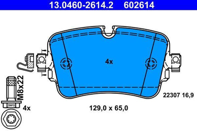 ATE 13.0460-2614.2 Brake Pad — Brake Pads
