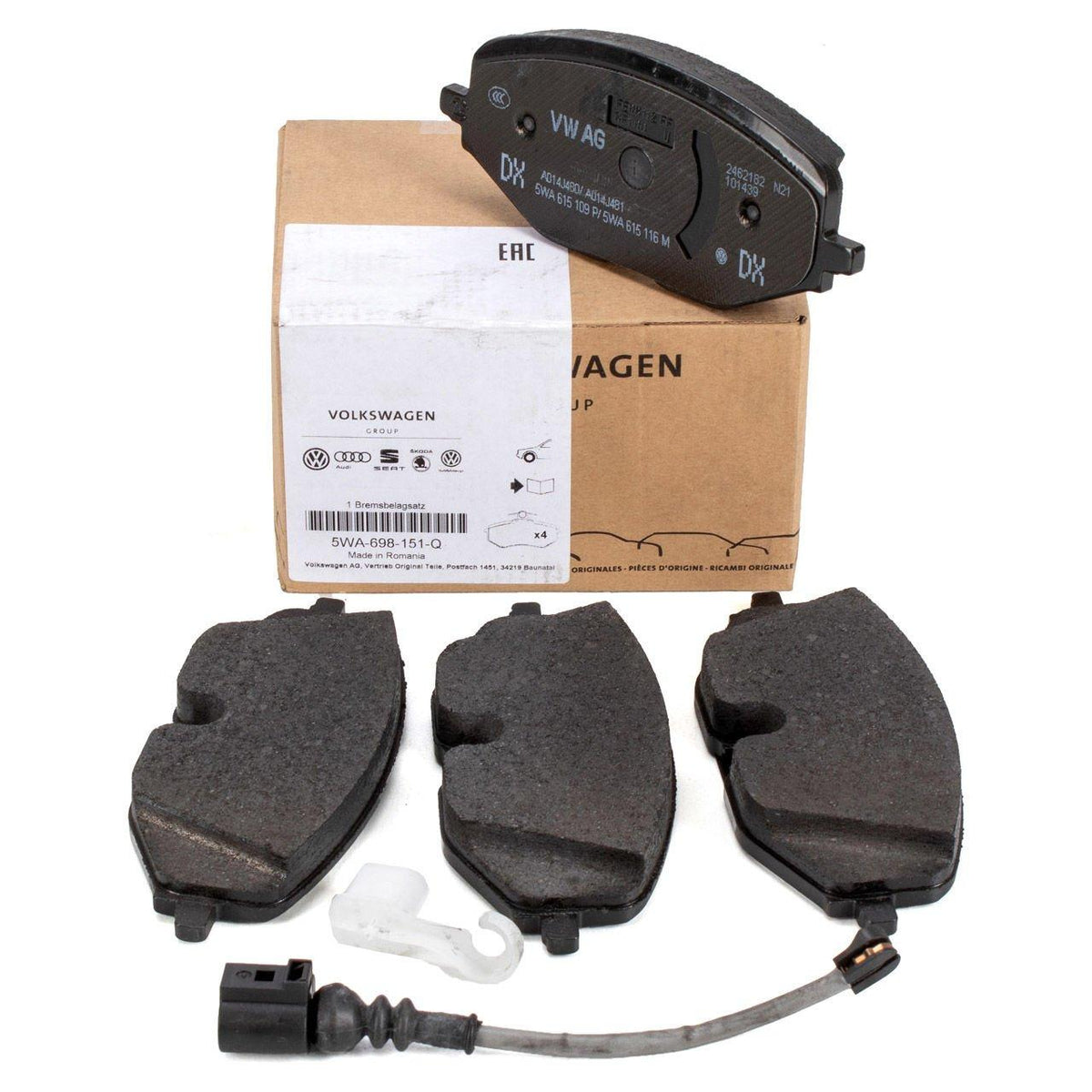 VAG 5WA698151Q Front Brake Pad Seat Leon 2021+, Volkswagen Golf 8 2020+, Audi A3 2020+ — Brake Pads