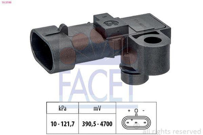 Facet 10.3196 Intake Manifold Pressure Sensor Opel Astra H Zafira B Cruze Insignia Z16XEP Z16XER A16XER A18XER