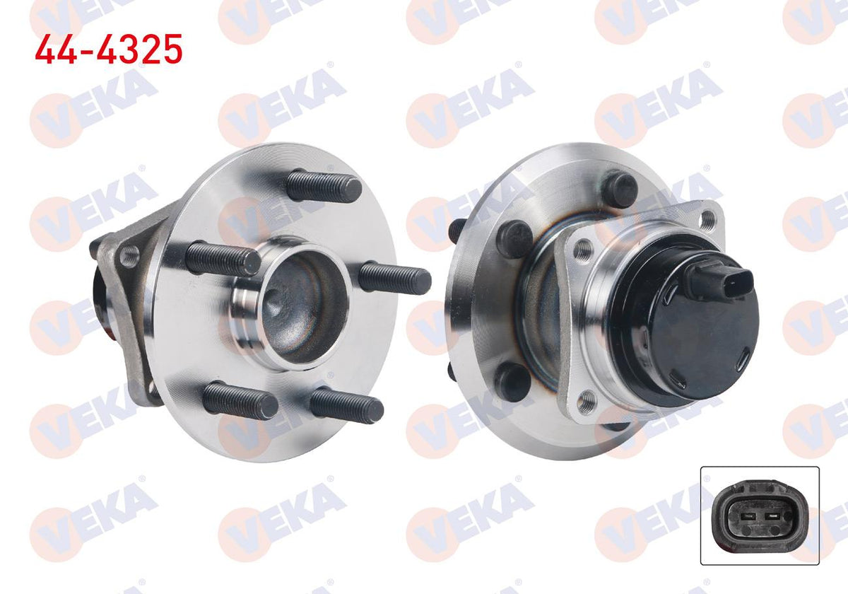 Veka 44-4325 Wheel Hub Left-Right Rear with Bearing ABS li 5 Bjn Toyota Avensis (T25) 1.6i 16V-2.0 2003-2008 — Hub Assemblies