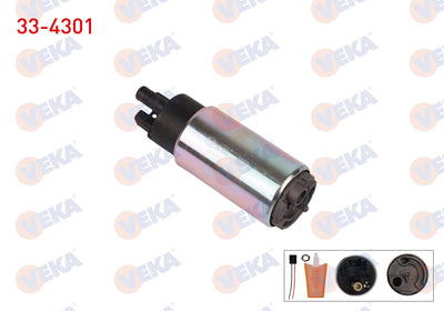 Veka 33-4301 Fuel Pump Thick Connector with Strainer Kablolu 4 Bar Toyota Corolla 1.3i-1.4i-1.6i 97-02 /Hyund — Fuel Delivery