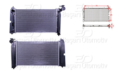 Wisco 3113248-00 Su Radiator Brazing Mt 600X373x16 mm Toyota Corolla 1.4. 1.6 Wtı 01 > with Screw