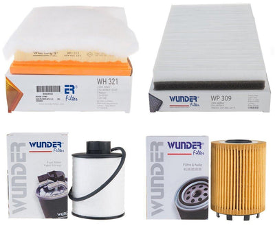 Wunder Opel Astra H 1.3 Scheduled Service Filter Set with Tabs Type — Maintenance & Service Kits