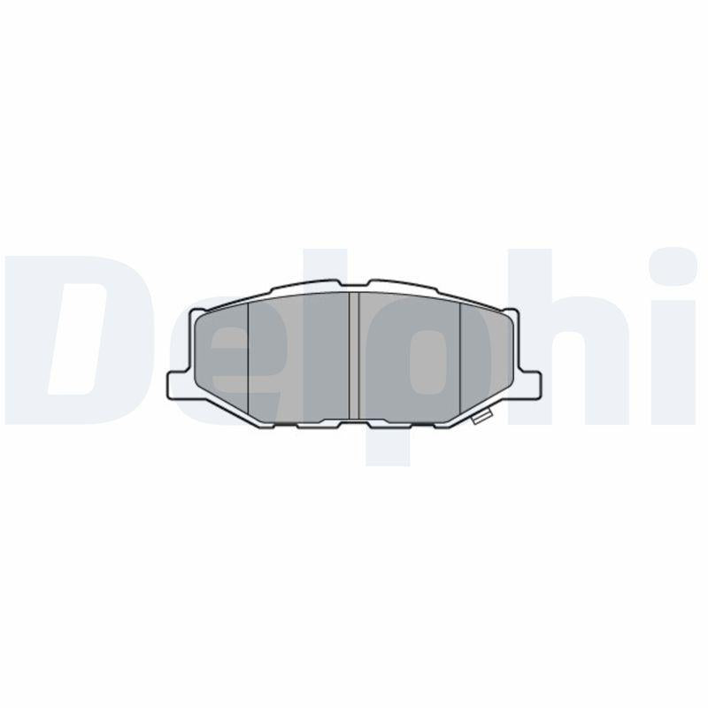 Delphi LP3637 Brake Pad Suzuki Jimny 07/2018> — Brake Pads