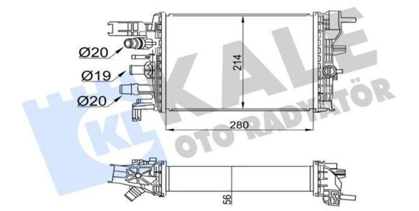 Kale Renault Kango Express 2021 - 1.5 dCi Euro 6 Turbo Intercooler Radiator — Radiators & Fans