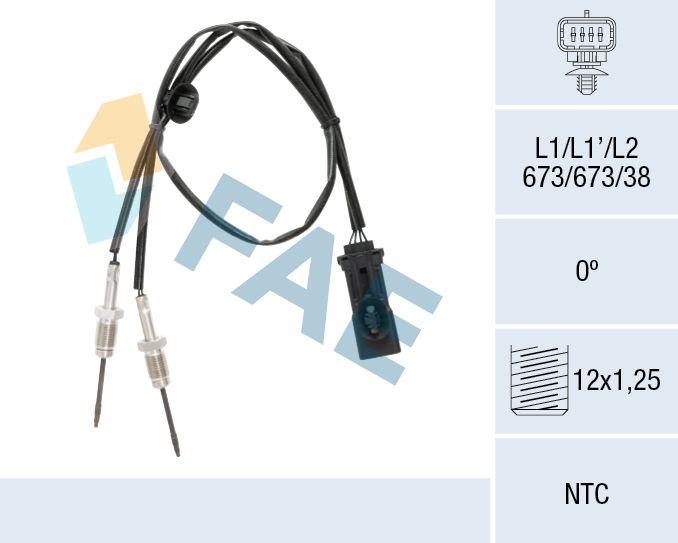 FAE 68612 Egzos Temperature Sensor 208 II /2008 II /308 II /3008 II /Partner Tepee /Rifter 1 — Temperature Sensors & Switches
