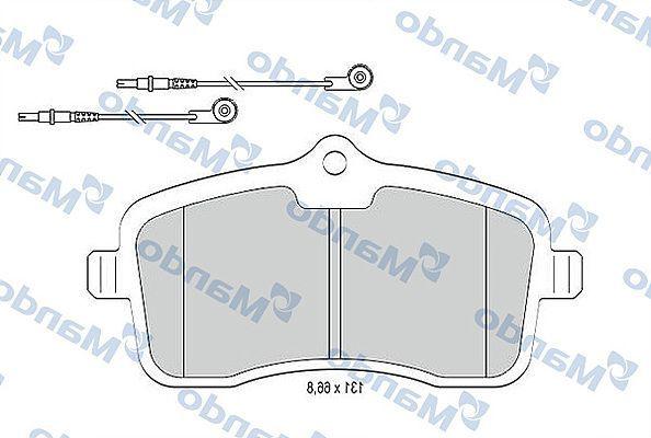 MANDO MBF015779 Brake Pads Set - Front Axle