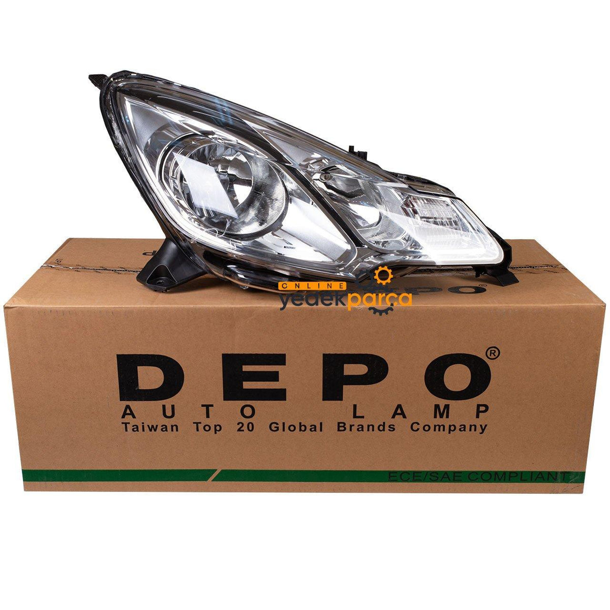 Depo 552-1134RMLDEM7 Citroen C3 II/DS3 Right Front Headlight Black 09-/10- — Headlights