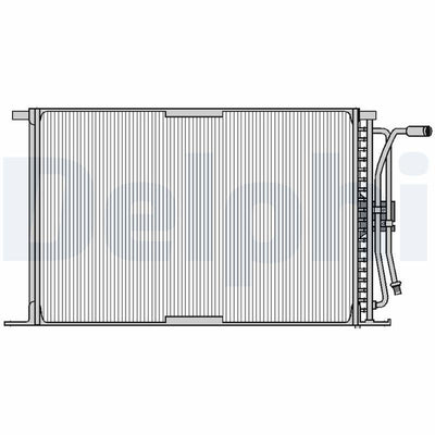 Delphi TSP0225026 A/C Condenser *Fr* Ford Fiesta IV V (95-08) Courier Pick Up (01-11) Mazda 121 II — Condensers & Evaporators