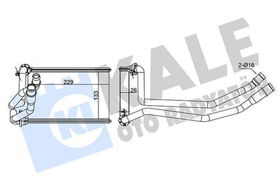 Kale 351685 Heater Core 07-Megane.II — Heater & Blower