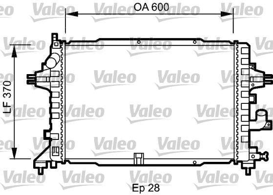 VALEO 735080 Radiator - Aluminum for 2006 Astra H 1.3 — Radiators & Fans