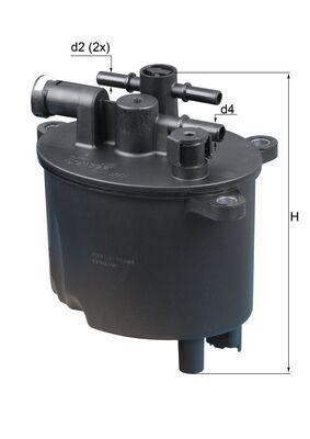 Mahle KL581 Fuel Filter (Peugeot P407-P508-P607-P807-P4007-/ Ford Galaxy-Mondeo IV-Smax 2.2 HDi-TDCi) — Fuel Delivery