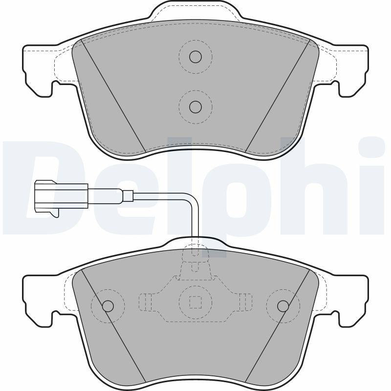 Delphi LP1959 Brake Pad Front Alfa Romeo 159 1.9 JTS-JTDM 2.2 JTS 06-
