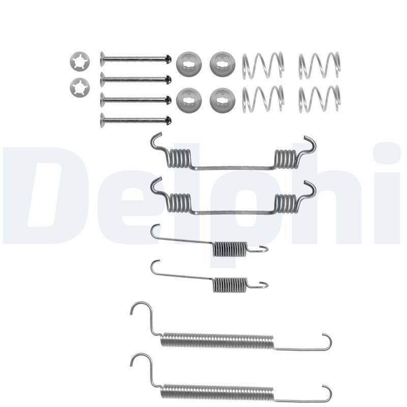 Delphi LY1241 Rear Brake Spring Repair Kit Opel Astra F G H Combo C Zafira A 04-15 — Brake Cables & Hardware