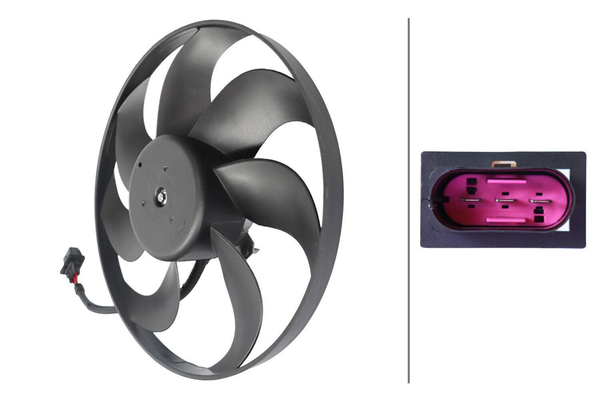 Hella 8EW366420-311 Fan Motor (250 / 80W 345mm) Arosa Cordoba Ibiza IV Fabia Roomster Fox Lupo New — Motors, Pumps & Antennas