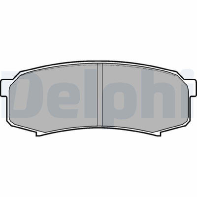 Delphi LP963 Brake Pads Rear Compatible with Toyota Land Cruiser 1984-2001