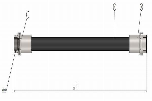 CAVO Brake Hose Rear Transporter T5 — Brake Hydraulics