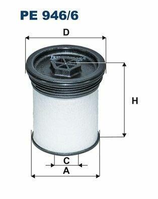 FILTRON PE946-6 Fuel Filter - Diesel Filter for Antara-Captiva 2.2Cdti — Fuel Delivery