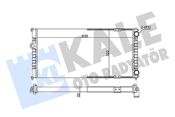 Kale 351230 Radiator Seat Cordoba/Ibiza II/Volkswagen Polo Classic 95-01 1.4-1.9 — Radiators & Fans