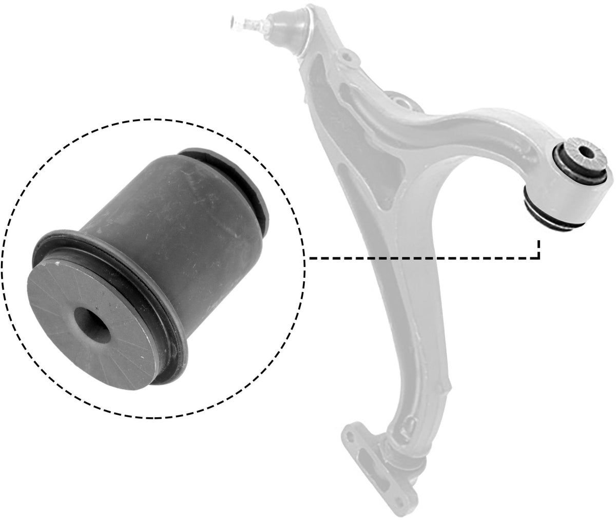 Rapro 54556 Control Arm Bushing (Front-Lower-Right) Jeep Commander 4.7 V8-5.7 V8-3.0 Crd — Bushings & Mounts