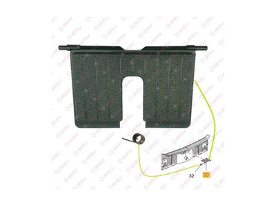 İthal 13483345 Trunk Lock Cover + Spring Astra J — Handles, Locks & Latches