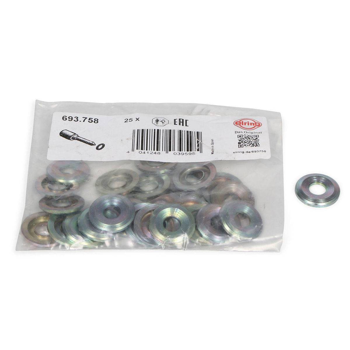 Elring Injector Gasket for Mercedes W124 Diesel Vehicles - Original Quality Part — Gaskets & Seals