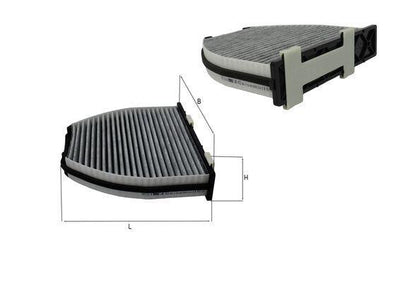 Mahle LAK413 Cabin Air Filter with Carbon Mercedes W204/W207/W211/W212/W218/X204 07-17 — Air & Cabin Filters