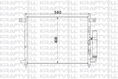 Kraftvoll 08060137 A/C Condenser Aveo Kalos T200 T250 (560×457.5×18) Radiator — Condensers & Evaporators