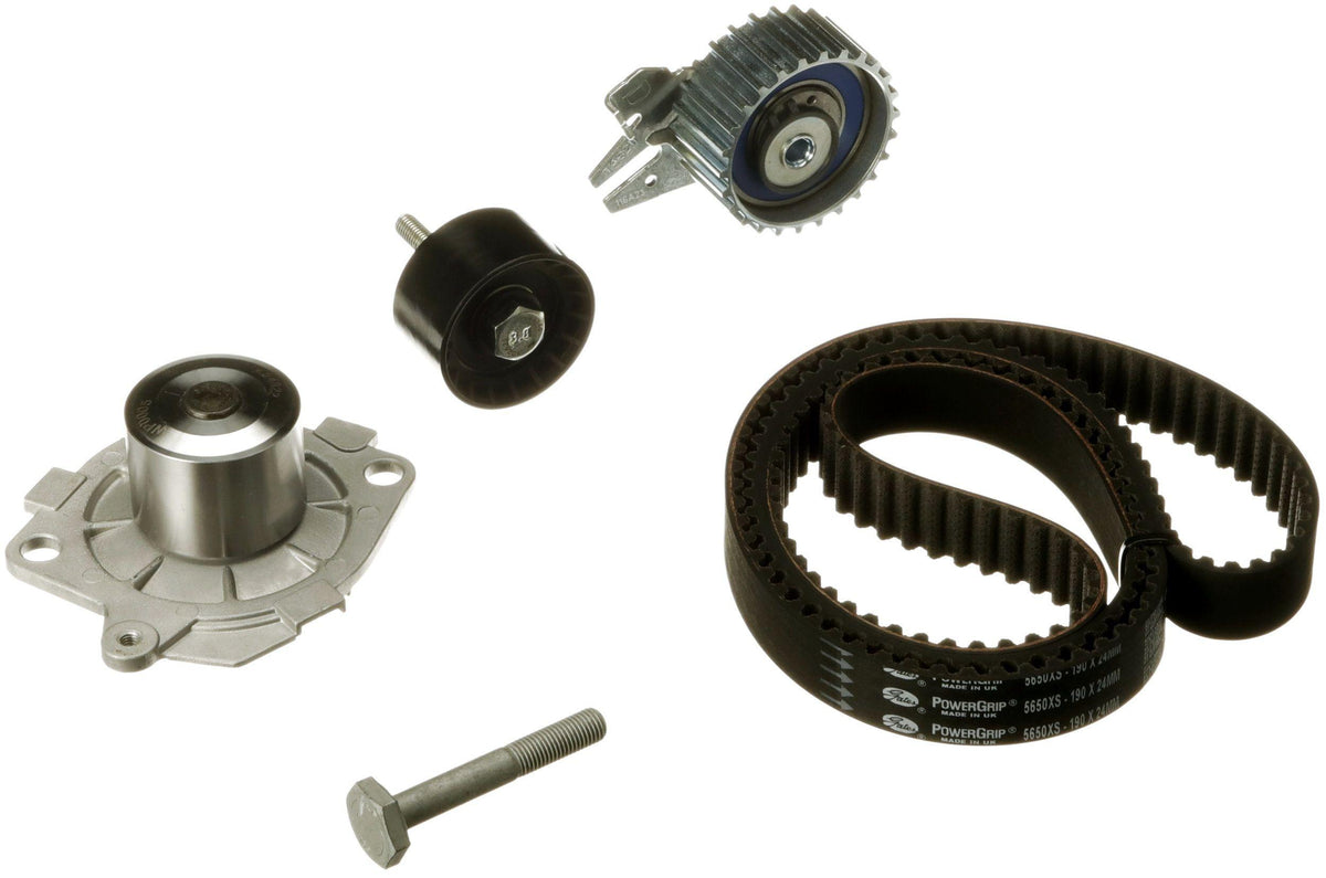 Gates KP25650XS Timing Belt Tensioner Set + Water Pump (Opel: 1.9Cdti Astra H Vectra C Zafira B / S — Water Pump & Thermostat