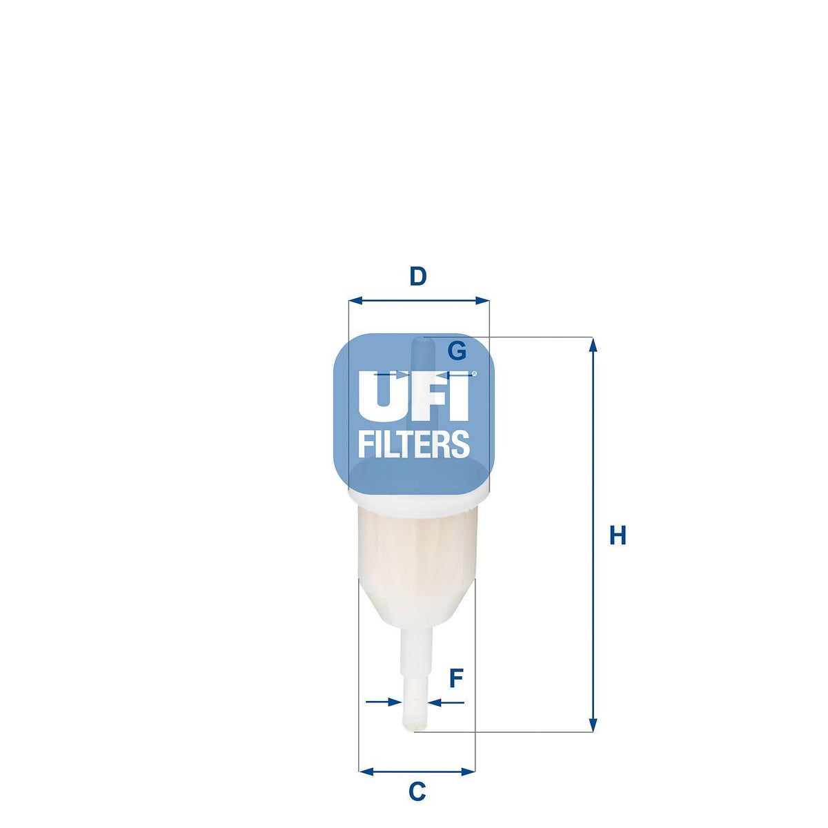Ufi 31.009.00 Universal Clear Karbüratörlü Fuel Filter — Fuel Delivery