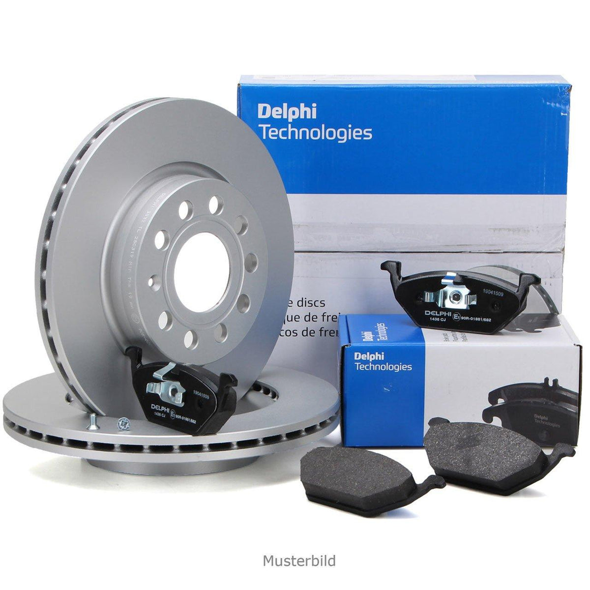 Delphi Front Brake Discs and Pads - Fit for Seat Ibiza (2002-2017) — Brake Rotors & Drums