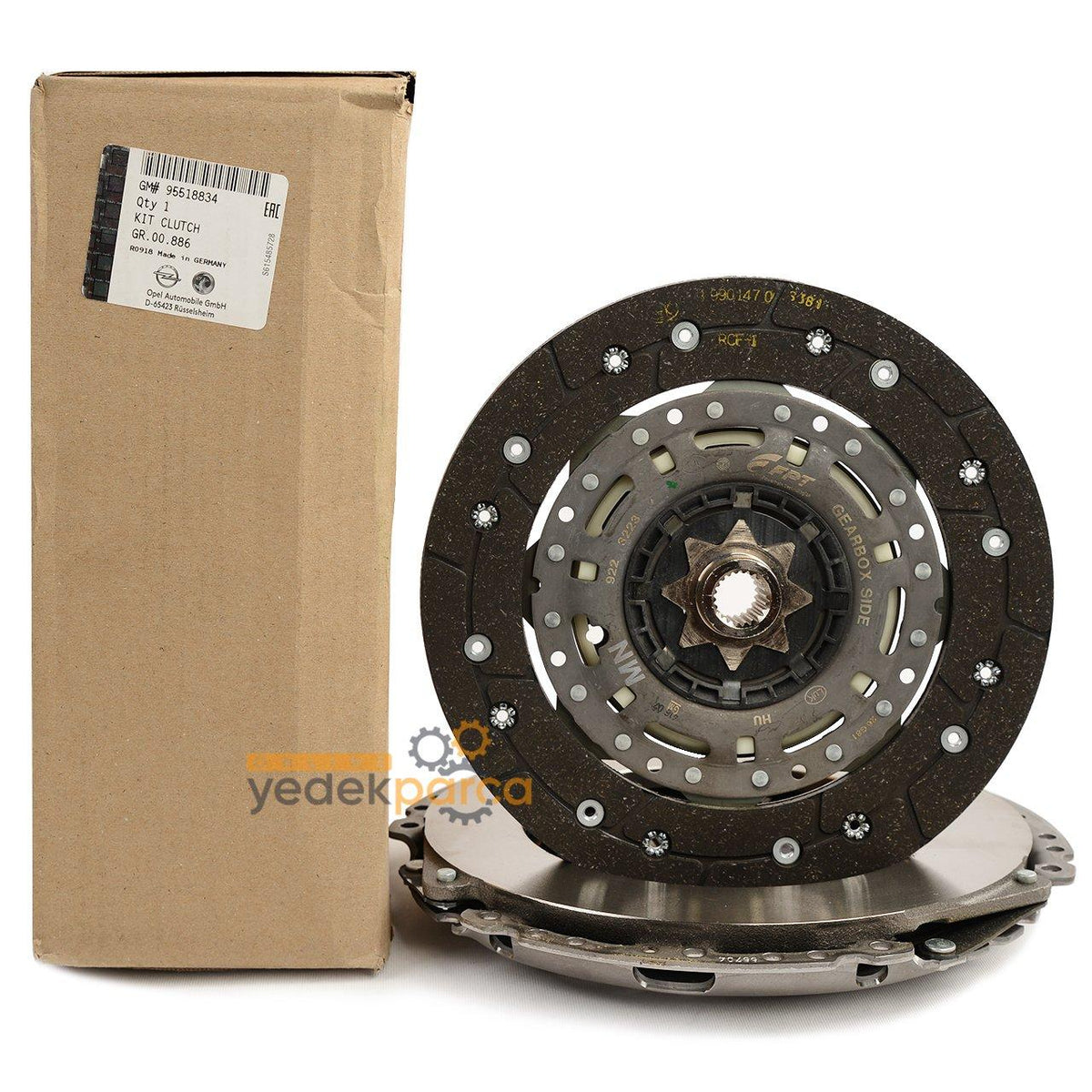 PSA 95518834 Opel Astra H /Aveo T300 /Corsa D 1.3 Diesel 6 Speed Gear Clutch-Pressure Plate Brake Pad Set Genuine