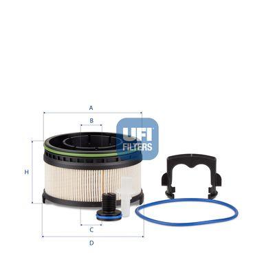 Ufi 26.239.00 Diesel Filter 17 > C-Series (W205) E-Series (W213) — Fuel Delivery