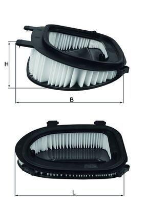 Mahle LX3541 Air Filter BMW X3 F25 X5 E70-F15 X6 E71 N47 N57 09-17 — Air & Cabin Filters