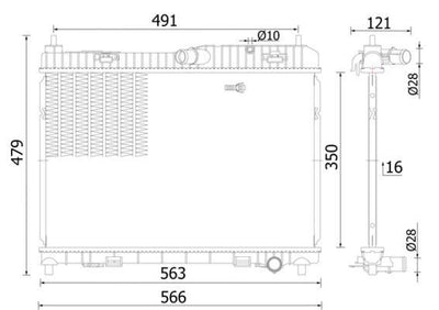 Mahle CR2427000S Water Radiator Ford Fiesta B-Max 1.6 Gasoline — Radiators & Fans