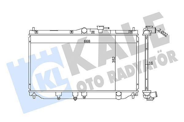 KALE Radiator 357700 for 90-99 Accord 1.8-2.2 — Radiators & Fans