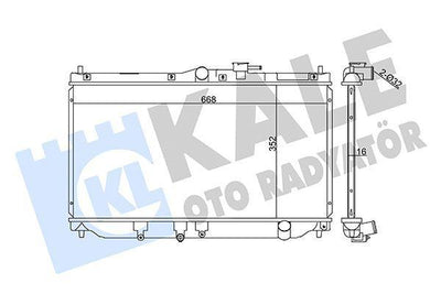Kale 357700 Radiator for 90 99 Accord 1.8 2.2 Durable Aluminum Construction Compatible with Honda Accord — Radiators & Fans