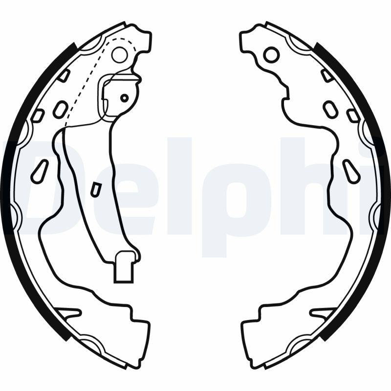 Delphi LS1961 Rear Brake Pad Brake Shoe Toyota Verso Yaris Splash Swift III C1 Agila 107 108 Ritz 03-14