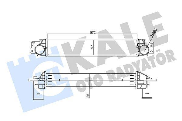 Kale Turbo Radiator Intercooler 85mm - Compatible with Opel Antara & Chevrolet Captiva — Turbo & Supercharger