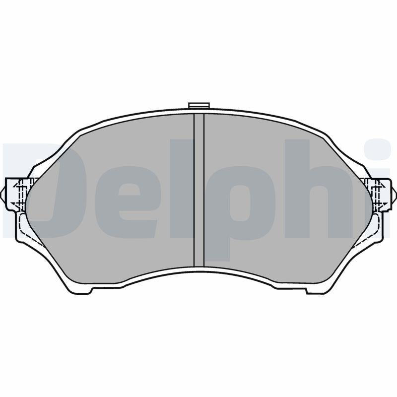 Delphi LP1440 Brake Pad Front 323 F-S VI (Bj) 1.3-1.6 16V 98 > — Brake Pads