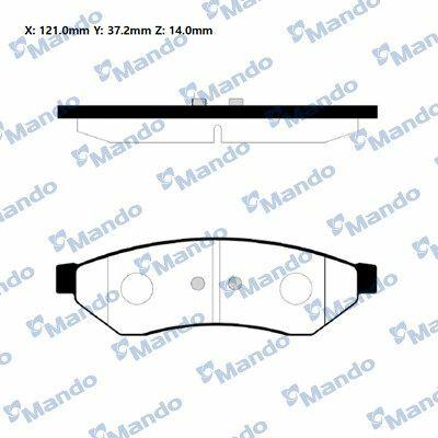 MANDO RMPD23 — Brake Pads