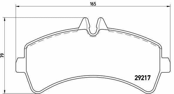 BREMBO P50060 Brake Pads - Rear Spr-906-Crafter 515 CDI