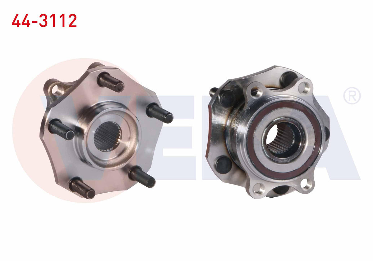 Veka 44-3112 Wheel Hub Left-Right Front with Bearing 5 Bjn with ABS Nissan Qashoaı 2013-/ X-Trail 2013-/ Ren — Hub Assemblies