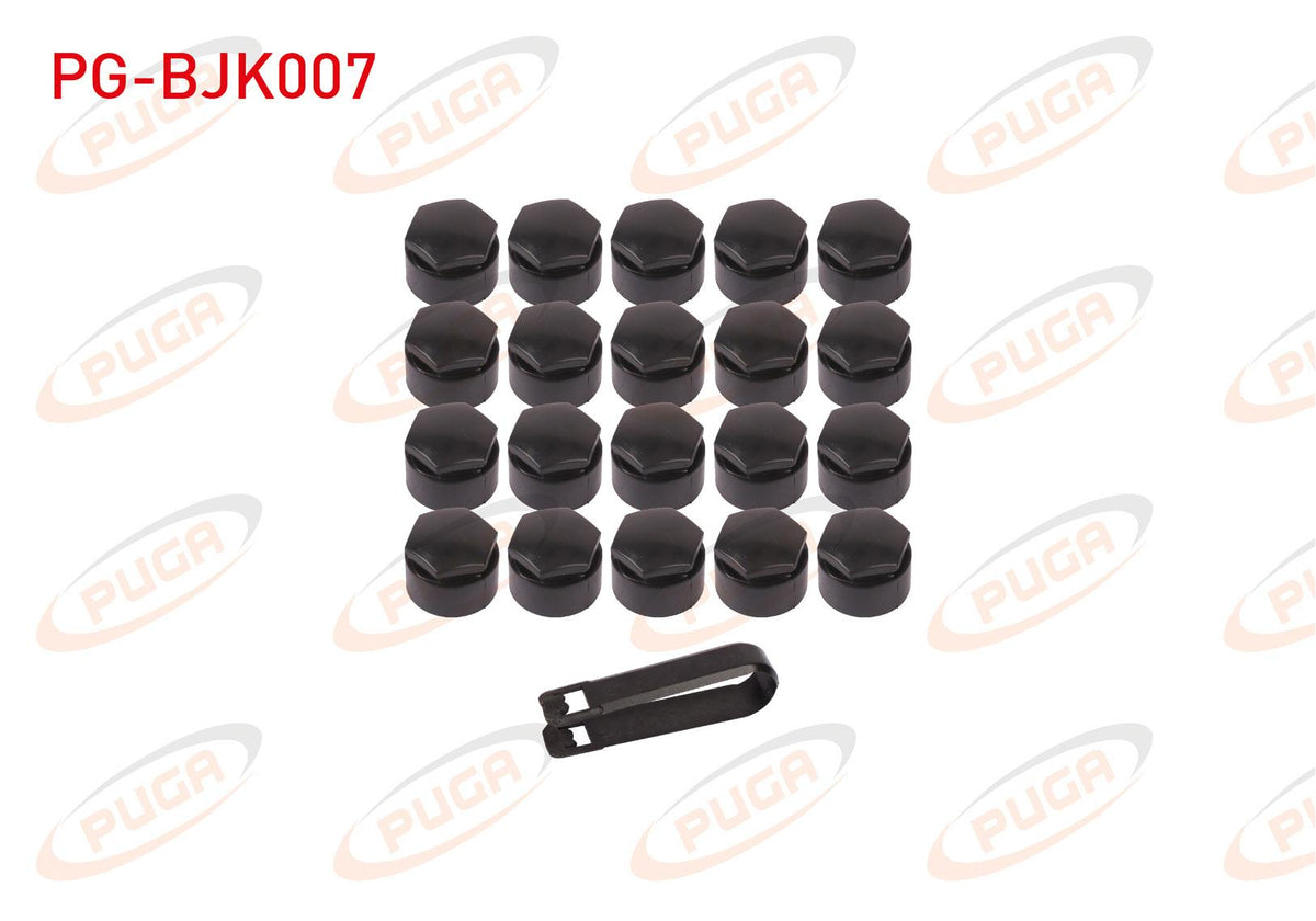 PUGA PG-BJK007 Lug Cover Set Grey Sıfresız 16 Pieces + 4 Pieces Coded Audi / Seat
